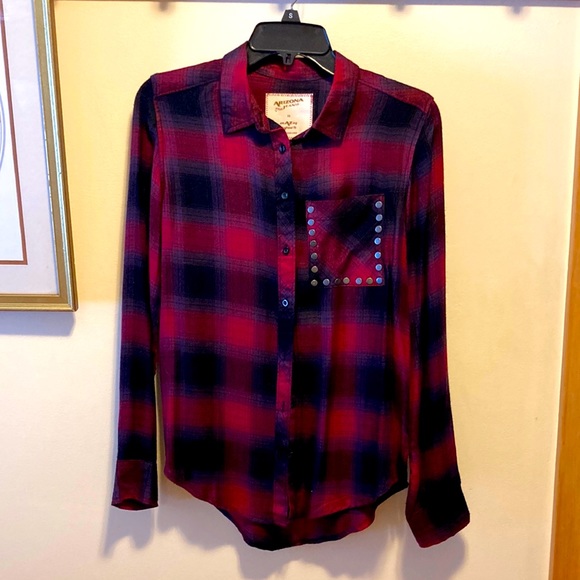 Arizona Jean Company Tops - Arizona Jean Co Plaid Shirt Size XS Womens